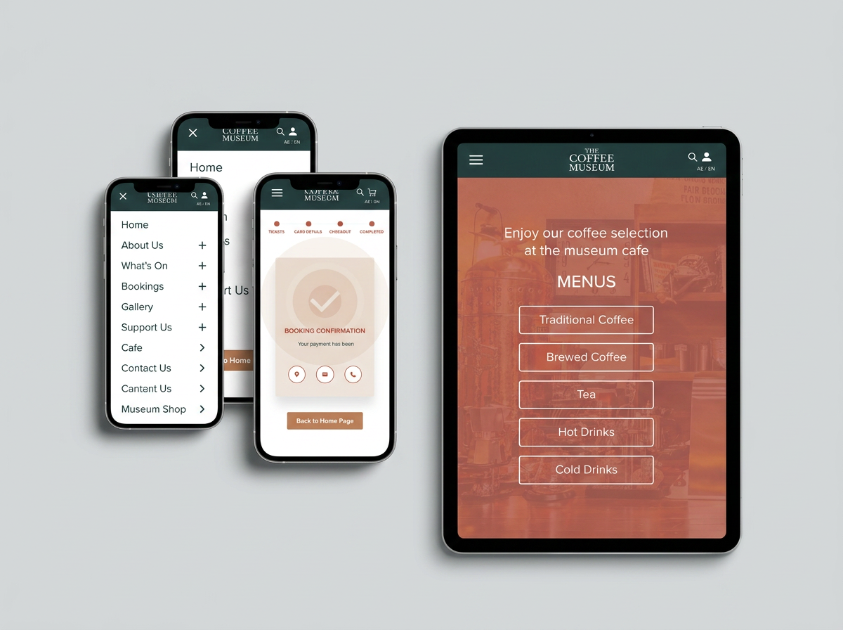 Dubai Coffee Museum — UX/UI